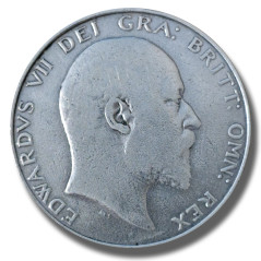 1910 United Kingdom Edwardvs VII Half Crown Silver Coin