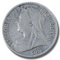 1894 United Kingdom Victoria Veiled Head Half Crown Silver Coin