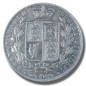 1884 United Kingdom Victoria Young Head Half Crown Silver Coin