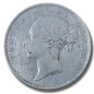 1885 United Kingdom Victoria Young Head Half Crown Silver Coin