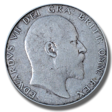 1905 United Kingdom Edward VII Half Crown Silver Coin