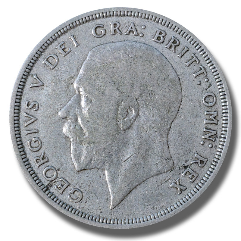 1928 United Kingdom George V Full Crown Silver Coin