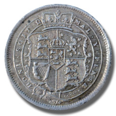 1820 United Kingdom George III Shilling Silver Coin