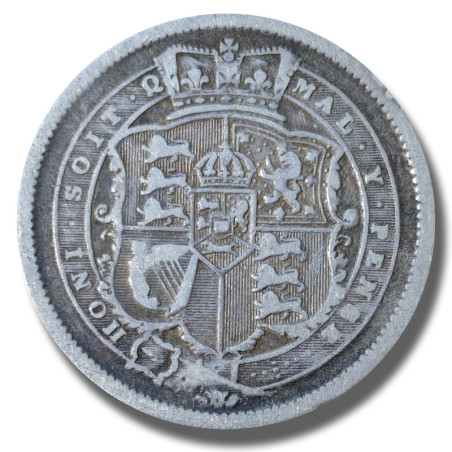 1817 United Kingdom George III Shilling Silver Coin