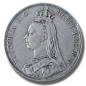 1891 United Kingdom Victoria Crown Head Full Crown Silver Coin 1891 United Kingdom Victoria Crown Head Full Crown Silver Coin