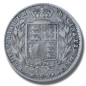 1845 United Kingdom Victoria Young Head Half Crown Silver Coin