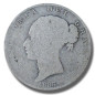 1883 United Kingdom Victoria Young Head Half Crown Silver Coin