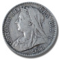 1897 United Kingdom Victoria Veiled Head Half Crown Silver Coin