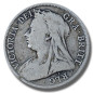 1894 United Kingdom Victoria Veiled Head Half Crown Silver Coin