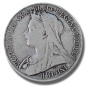1900 United Kingdom Victoria Veiled Head Full Crown Silver coin