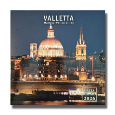 2026 Malta Valletta Maltese Walled Cities Dated Coin Set in BU Folder