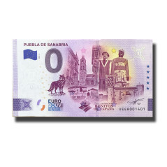 0 Euro Souvenir Banknote Puebla de Sanabria Spain VEER 2026-2