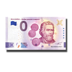 Gold 0 Euro Souvenir Banknote Bulgaria Bulgaria BGAB 2026-2