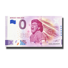 0 Euro Souvenir Banknote Diego 1960-2020 Italy SEDL 2026-5