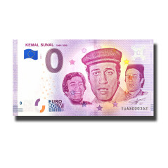 0 Euro Souvenir Banknote Kemal Sunal 1944-2000 Turkey TUAS 2020-1