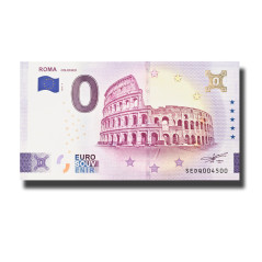 Gold 0 Euro Souvenir Banknote Roma Italy SEDQ 2026-3