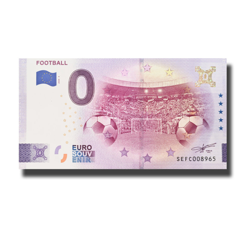 Gold 0 Euro Souvenir Banknote Football Italy SEFC 2026-3