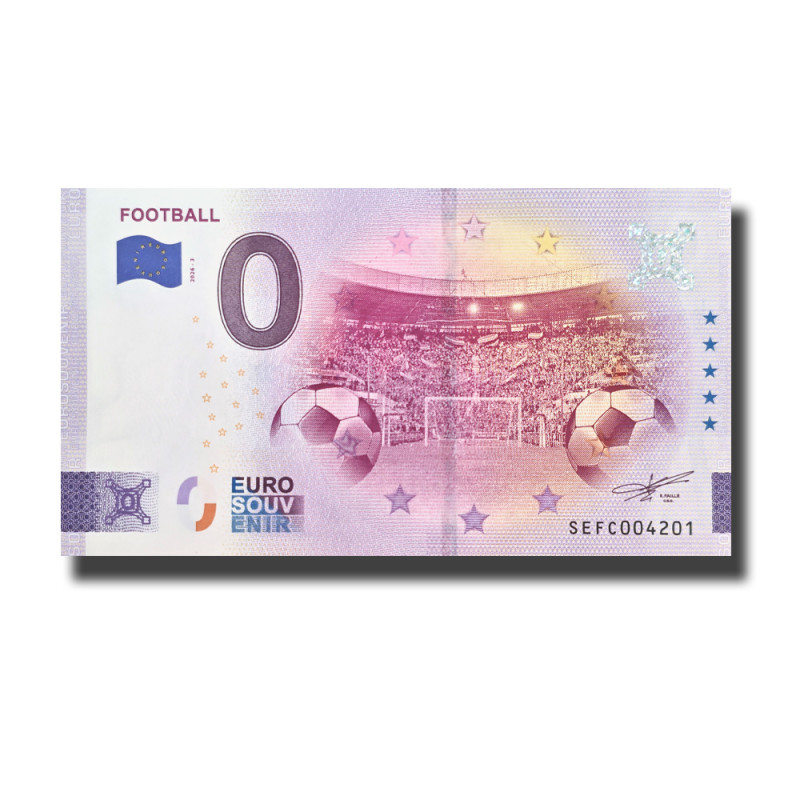 0 Euro Souvenir Banknote Football Italy SEFC 2026-3 0 Euro Souvenir Banknote Football Italy SEFC 2026-3