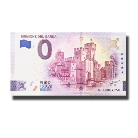Gold 0 Euro Souvenir Banknote Sirmione Del Garda Italy SEFQ 2026-1