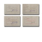 1940 Belgium 1 5 10 20 Francs Set of 4 Banknotes
