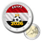 2 Euro Coloured Coin Egypt Football 2026