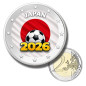 2 Euro Coloured Coin Japan Football 2026