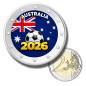 2 Euro Coloured Coin Australia Football 2026