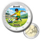 2 Euro Coloured Coin Brazil Football 2026 anime inspired design 2 Euro Coloured Coin Brazil Football 2026 anime inspired design