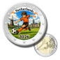 2 Euro Coloured Coin Netherlands Football 2026 anime inspired design