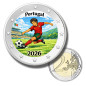 2 Euro Coloured Coin Portugal Football 2026 anime inspired design