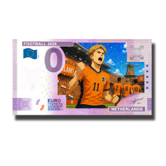 0 Euro Souvenir Banknote Football 2026 Netherlands Comic Custom Colour