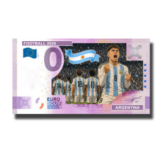 0 Euro Souvenir Banknote Football 2026 Argentina Comic Custom Colour