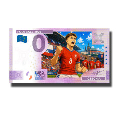 0 Euro Souvenir Banknote Football 2026 Czechia Comic Custom Colour