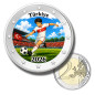 2 Euro Coloured Coin Turkiye Football 2026 anime inspired design