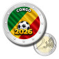2 Euro Coloured Coin Congo Football 2026