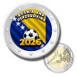 2 Euro Coloured Coin Bosnia and Herzegovina Football 2026