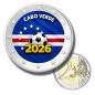 2 Euro Coloured Coin Cabo Verde Football 2026