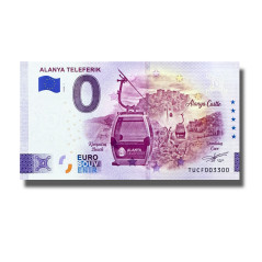 0 Euro Souvenir Banknote Alanya Teleferik Turkey TUCF 2026-1