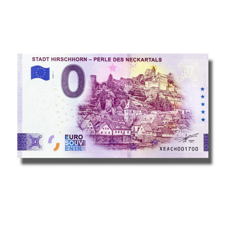 0 Euro Souvenir Banknote Stadt Hirschhorn- Perle Des Neckartals Germany XEACH 2026-1