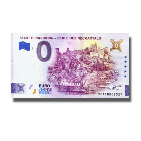 Gold 0 Euro Souvenir Banknote Stadt Hirschhorn- Perle Des Neckartals Germany XEACH 2026-1