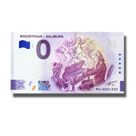 0 Euro Souvenir Banknote Mozarthaus- Salzburg Austria NELH 2026-8