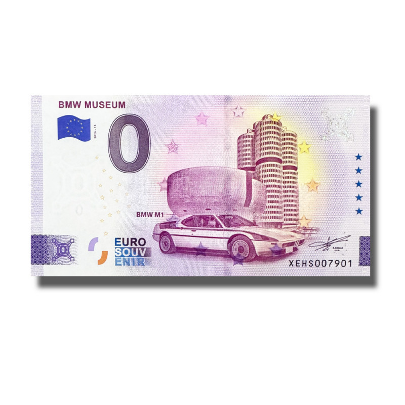0 Euro Souvenir Banknote BMW Museum Germany XEHS 2026-13