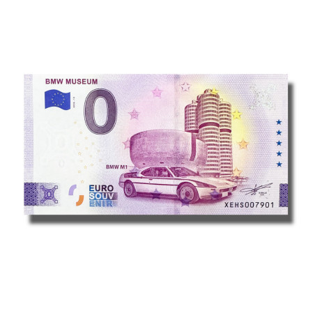 0 Euro Souvenir Banknote BMW Museum Germany XEHS 2026-13
