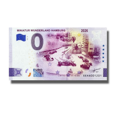 0 Euro Souvenir Banknote Miniatur Wunderland Hamburg 2026 Germany XEHA 2026-38