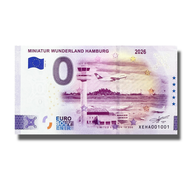 0 Euro Souvenir Banknote Miniatur Wunderland Hamburg 2026 Germany XEHA 2026-41 0 Euro Souvenir Banknote Miniatur Wunderland Hamburg 2026 Germany XEHA 2026-41