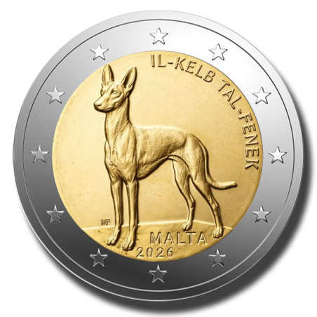 2026 Malta Il-Kelb tal-Fenek 2 Euro Coin