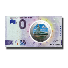 0 Euro Souvenir Banknote Klimahaus Bremerhaven Colour Germany XEDW 2026-7