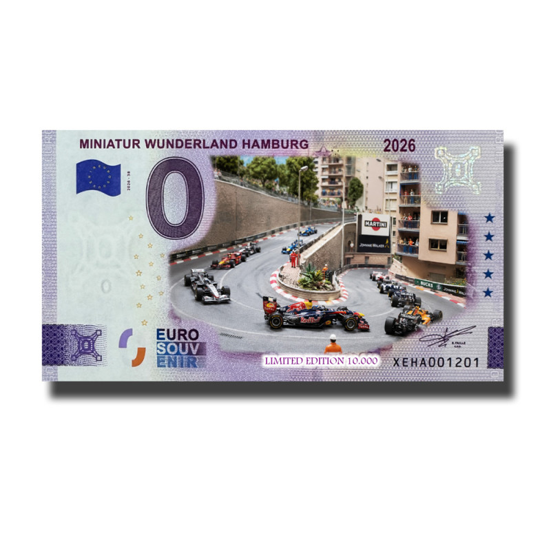 0 Euro Souvenir Banknote Miniatur Wunderland Hamburg 2026 Colour Germany XEHA 2026-38