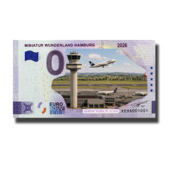 0 Euro Souvenir Banknote Miniatur Wunderland Hamburg 2026 Colour Germany XEHA 2026-41