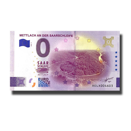 Gold 0 Euro Souvenir Banknote Mettlach An Der Saarschleife Germany XELX 2026-4